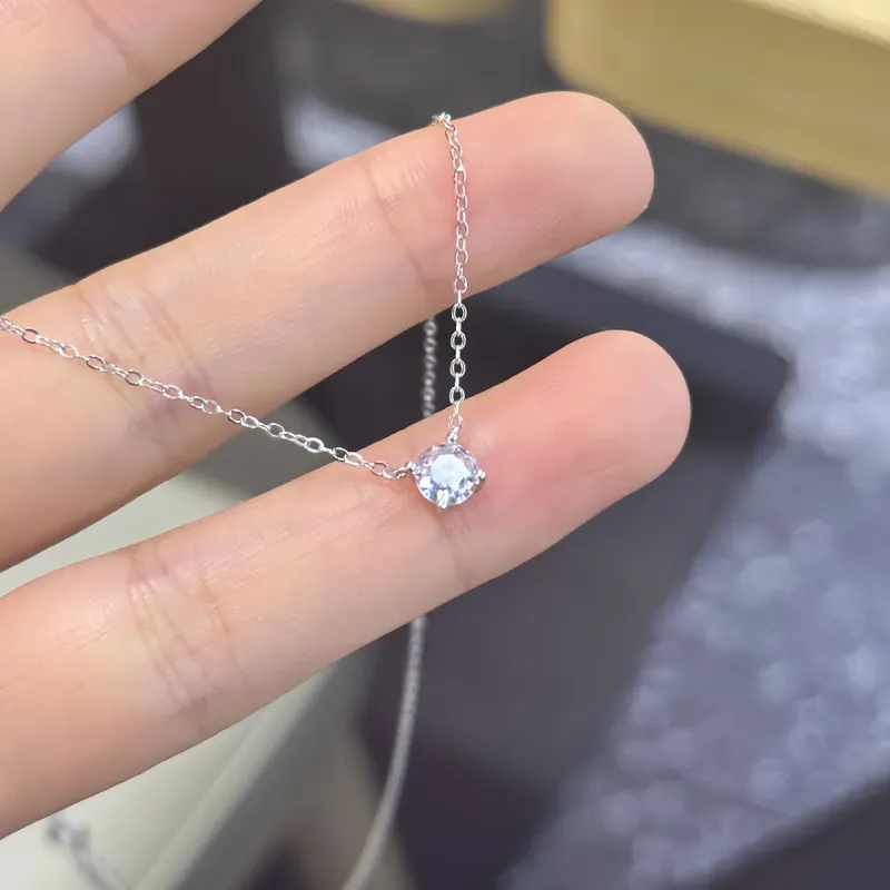 FBRUE Collarbone Chain Sterling Silver Necklaces Women's-4