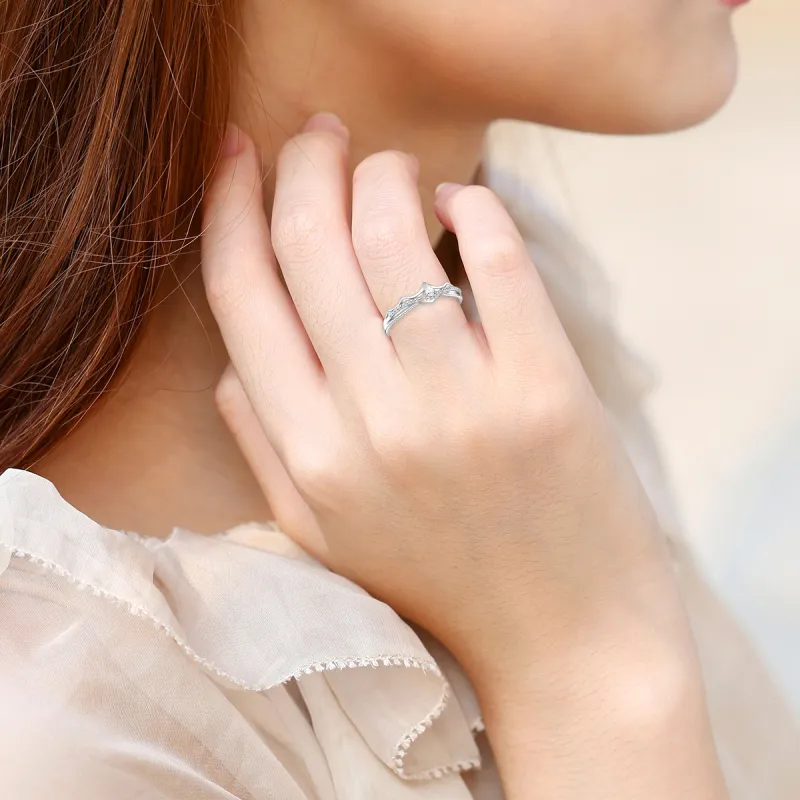FBRUE 925 Sterling Silver Rings Unisex-1