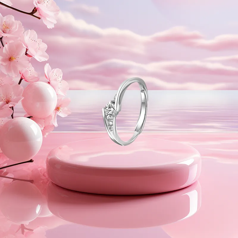 FBRUE Zircon Diamond Ring Rings Unisex-2