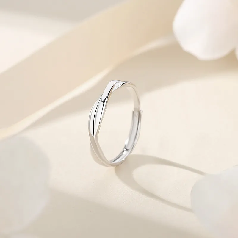 FBRUE S999 Fine Silver Rings Unisex White-4
