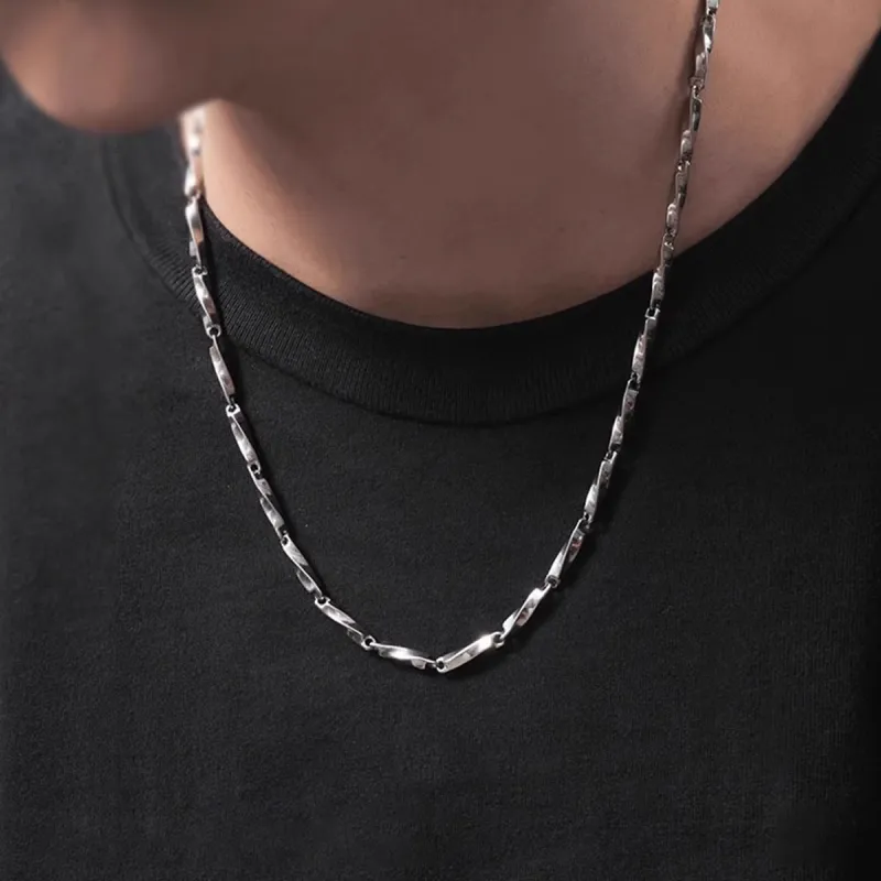 FBRUE Titanium Steel Necklaces Unisex-5