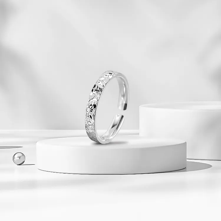 FBRUE S 999 Fine Silver Rings Unisex-2