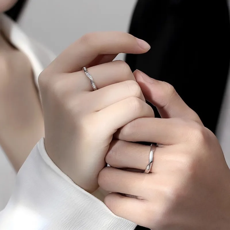 FBRUE 925 Sterling Silver Rings Unisex-1