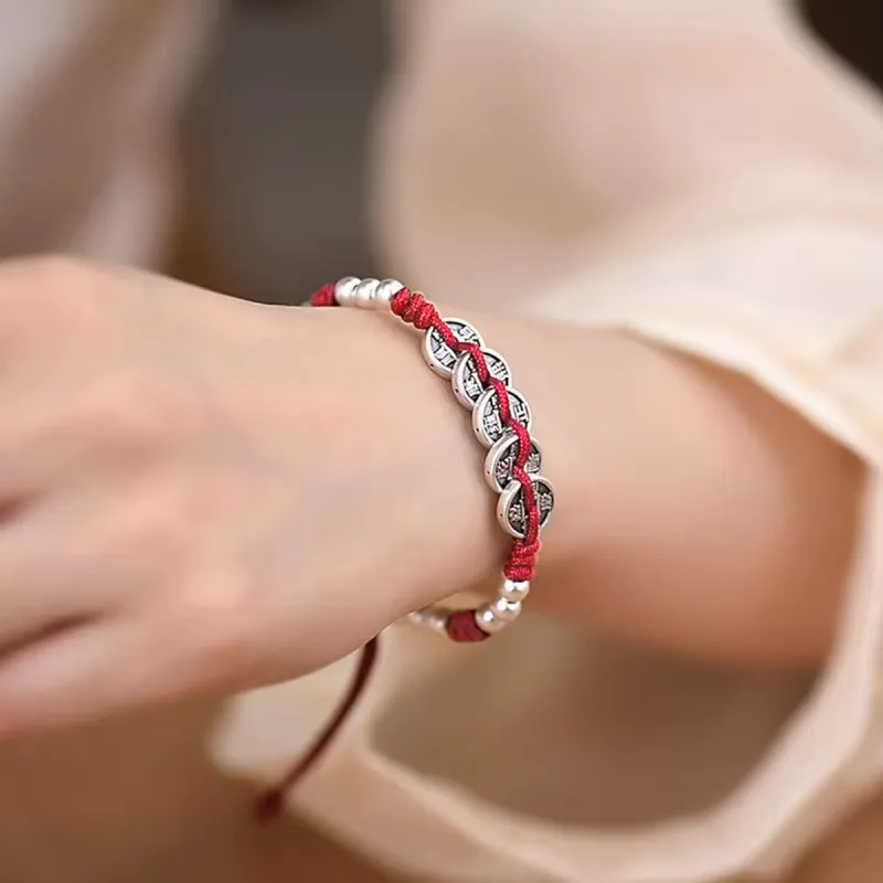 FBRUE 999 Fine Silver Bracelets Unisex-6