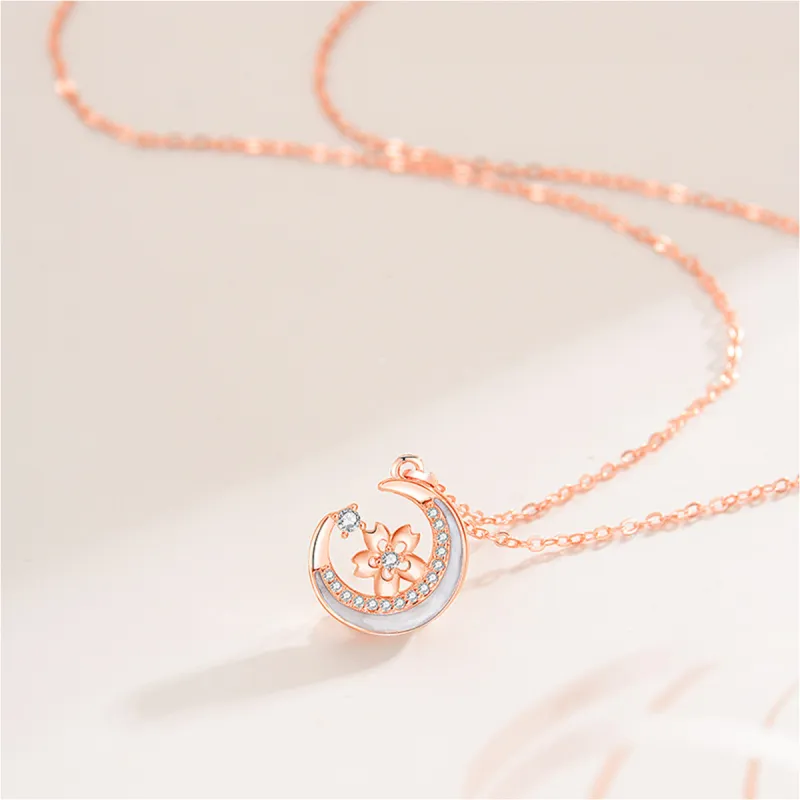 FBRUE 925 Sterling Silver Necklaces Women's-5