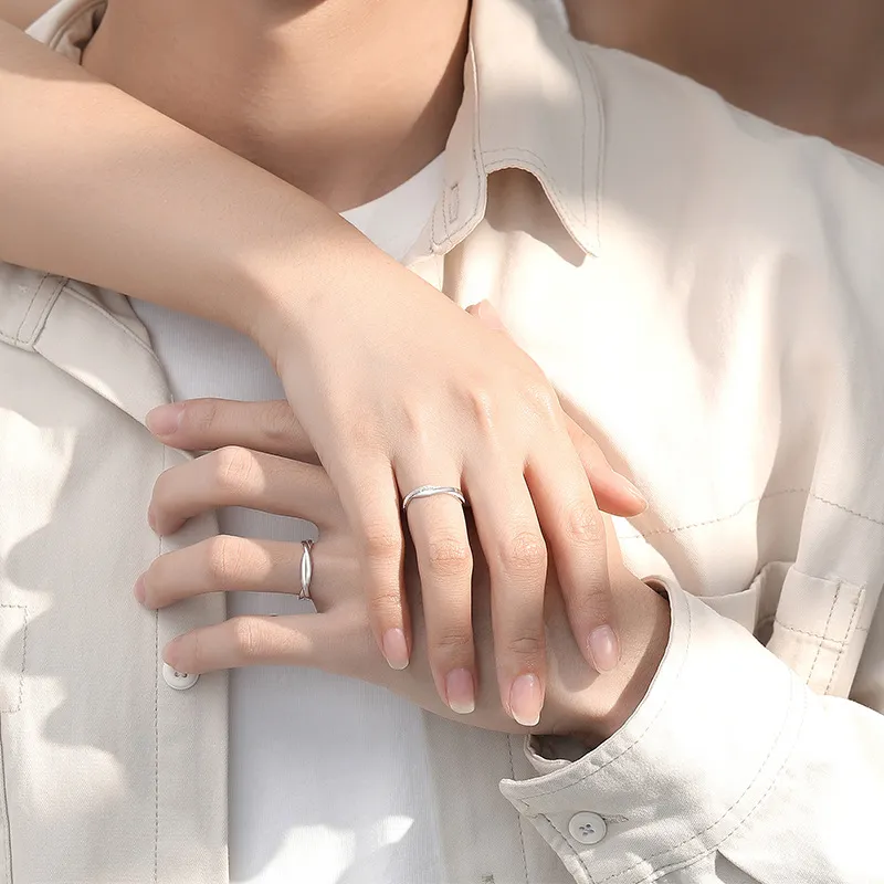 FBRUE S999 Fine Silver Rings Unisex White-3