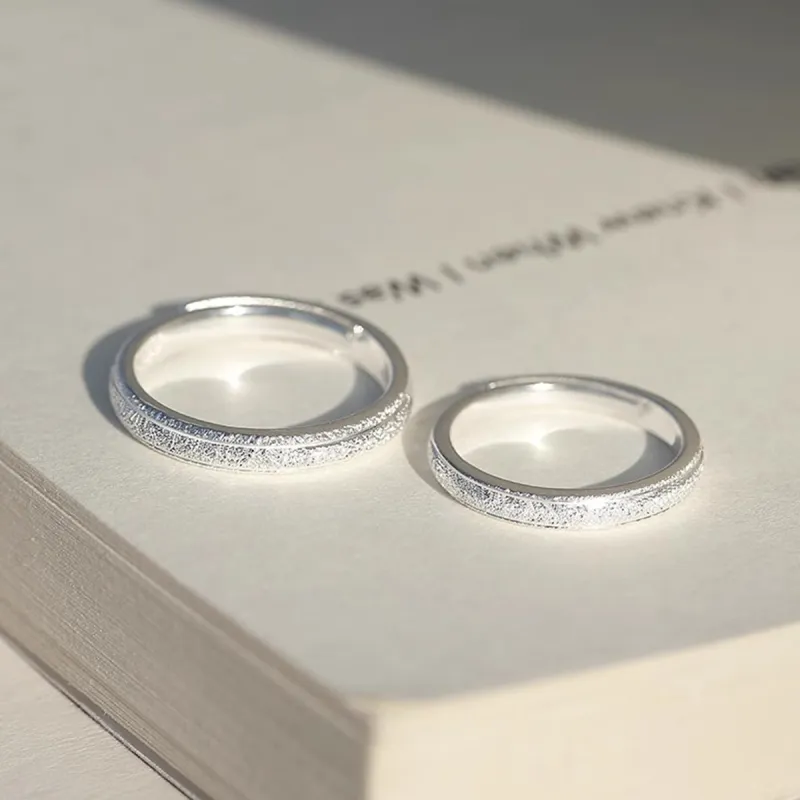 FBRUE 925 Sterling Silver Rings Unisex-2
