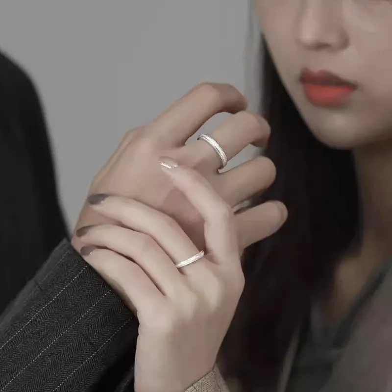FBRUE 925 Sterling Silver Rings Unisex-3