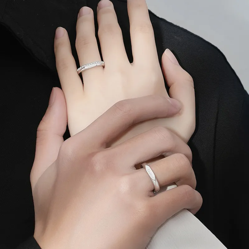 FBRUE 925 Sterling Silver Rings Unisex-1