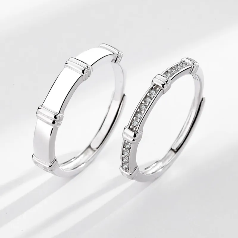 FBRUE 925 Sterling Silver Rings Unisex-2