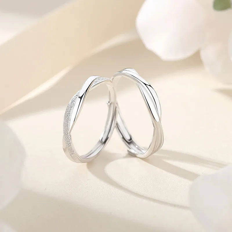 FBRUE S999 Fine Silver Rings Unisex White-2