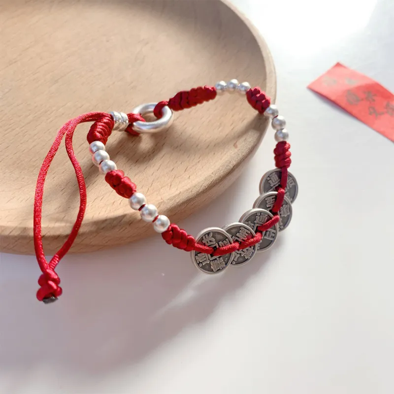 FBRUE 999 Fine Silver Bracelets Unisex-2