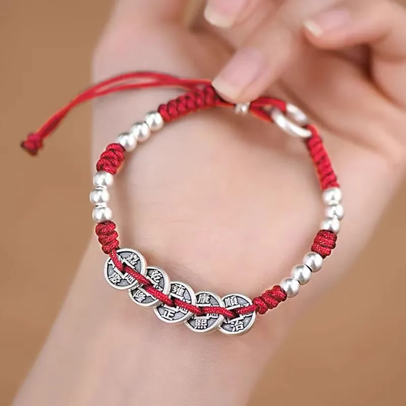 FBRUE 999 Fine Silver Bracelets Unisex-4