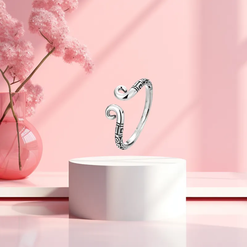 FBRUE 925 Sterling Silver Rings Unisex-3