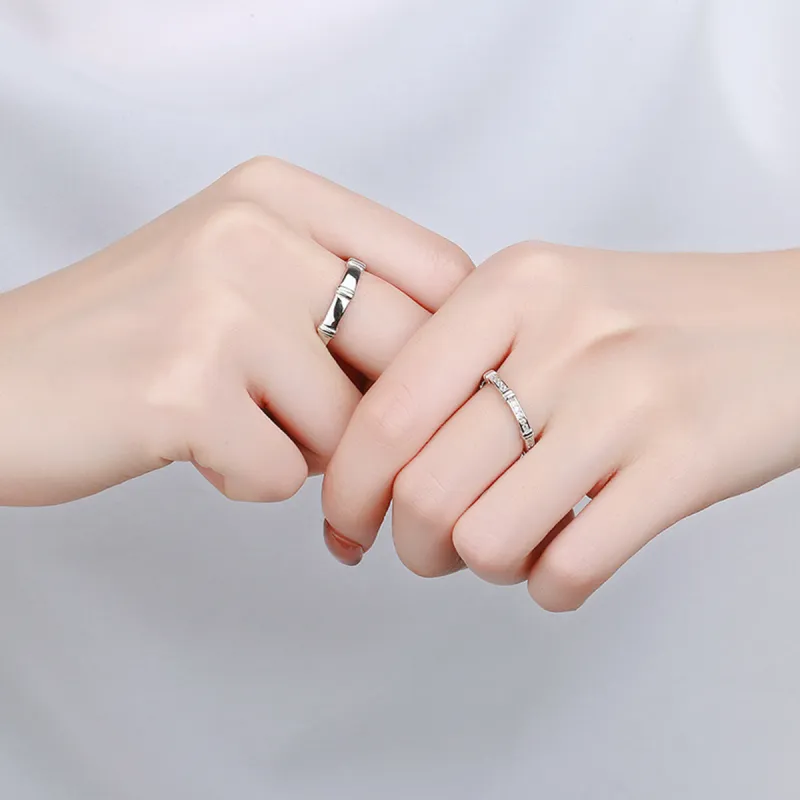 FBRUE 925 Sterling Silver Rings Unisex-5