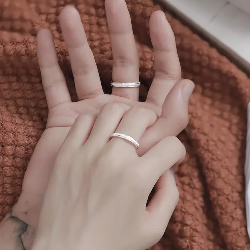 FBRUE 925 Sterling Silver Rings Unisex-1