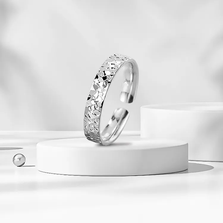 FBRUE S 999 Fine Silver Rings Unisex-7