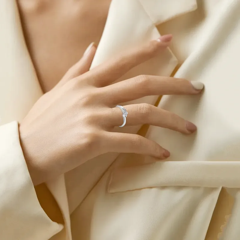 FBRUE Zircon Diamond Ring Rings Unisex-4