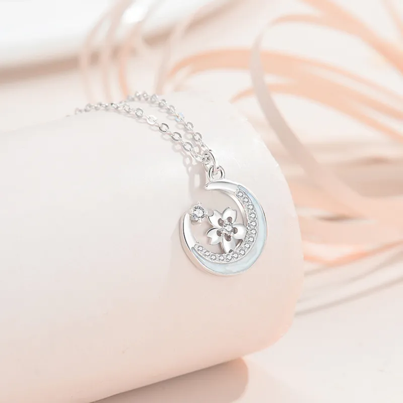 FBRUE 925 Sterling Silver Necklaces Women's-2