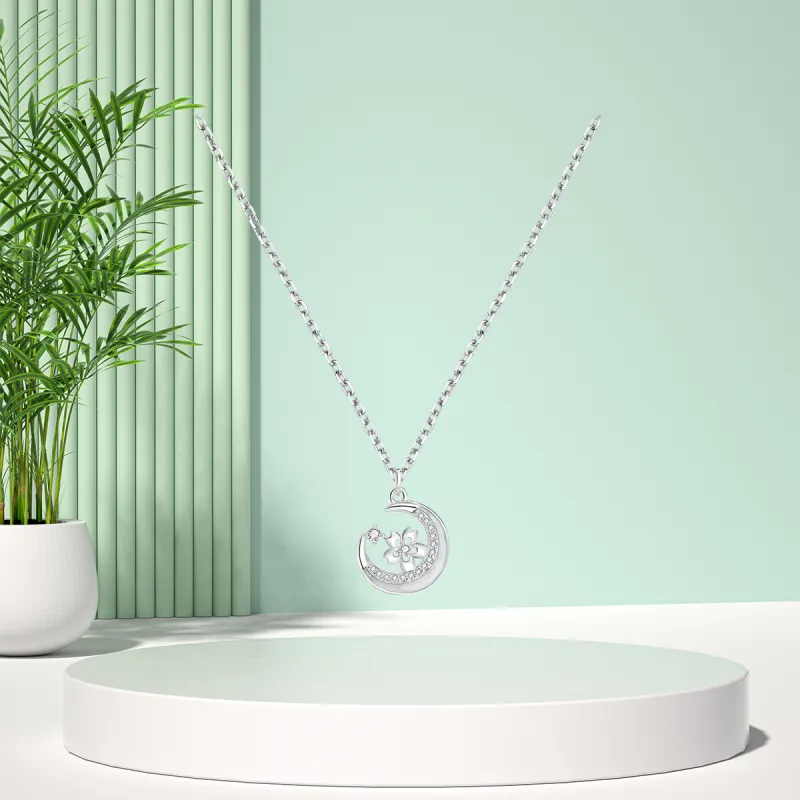 FBRUE 925 Sterling Silver Necklaces Women's-1