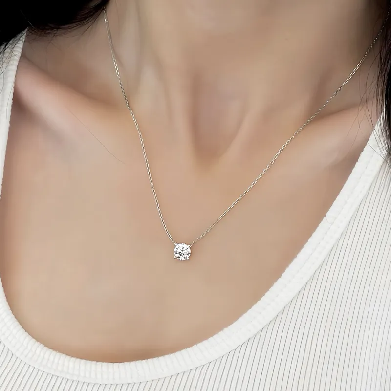 FBRUE Collarbone Chain Sterling Silver Necklaces Women's-1