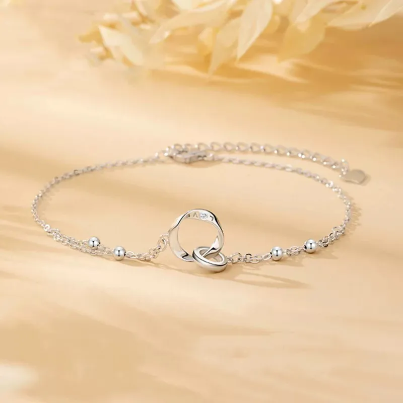 FBRUE S925 Silver Anklets Unisex-2