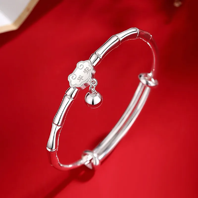 Danfu 999 Fine Silver Sterling Silver Bracelets Women's-3