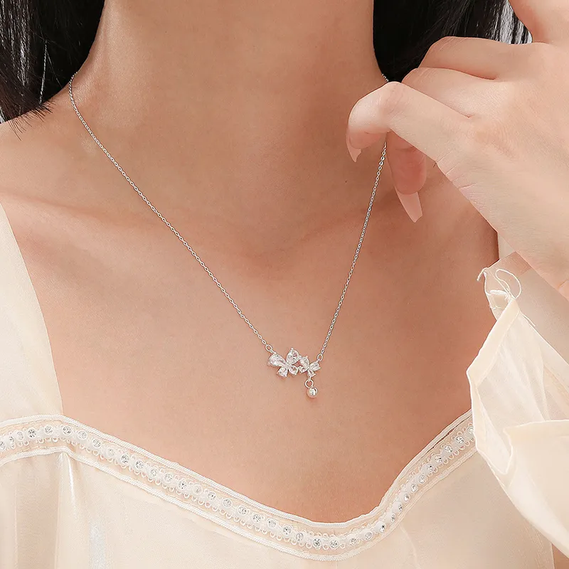 Danfu 999 Fine Silver Necklaces Women's-3