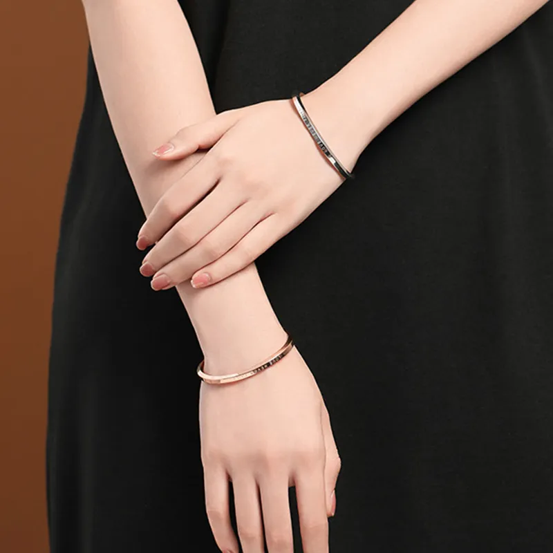 Danfu 999 Fine Silver Sterling Silver Bracelets Women's-4