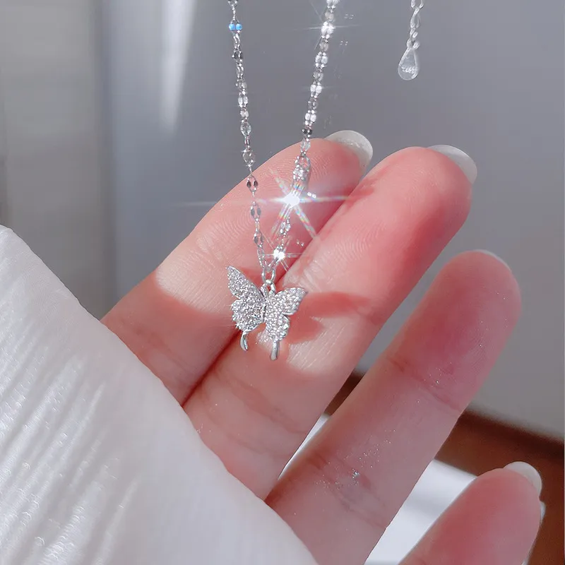 High Quality 999 Fine Silver Fashion Necklace Women's-1