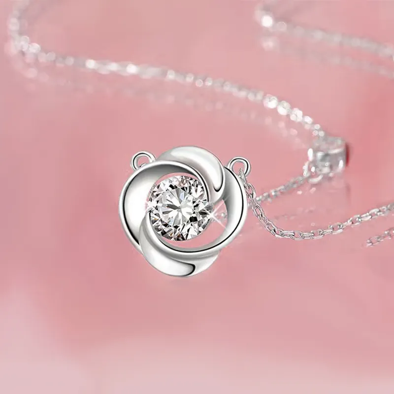Danfu 999 Fine Silver Necklaces Women's-3