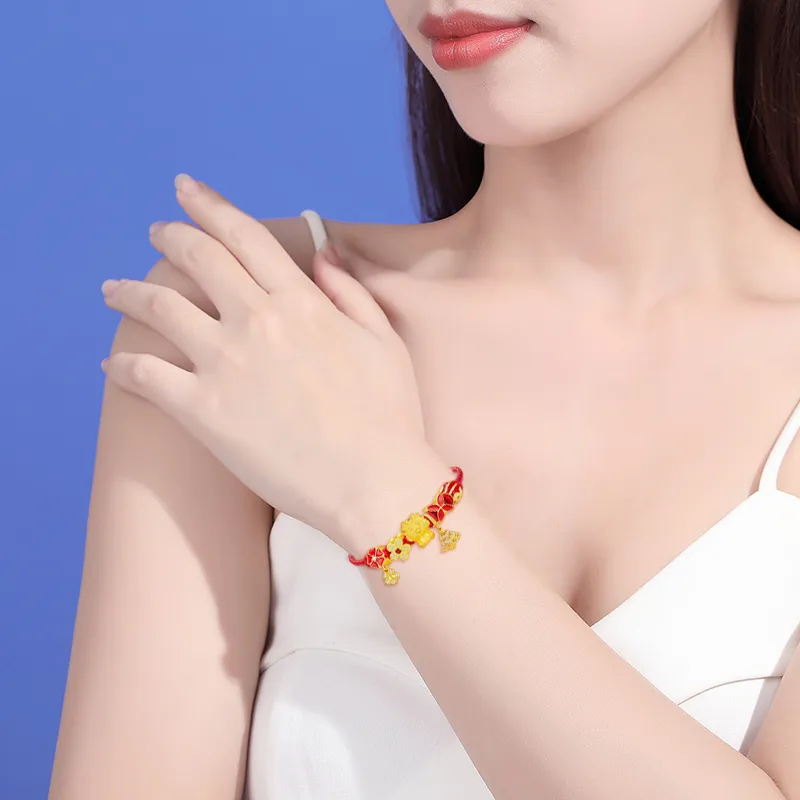 Danfu Gold Bracelet Women's-2