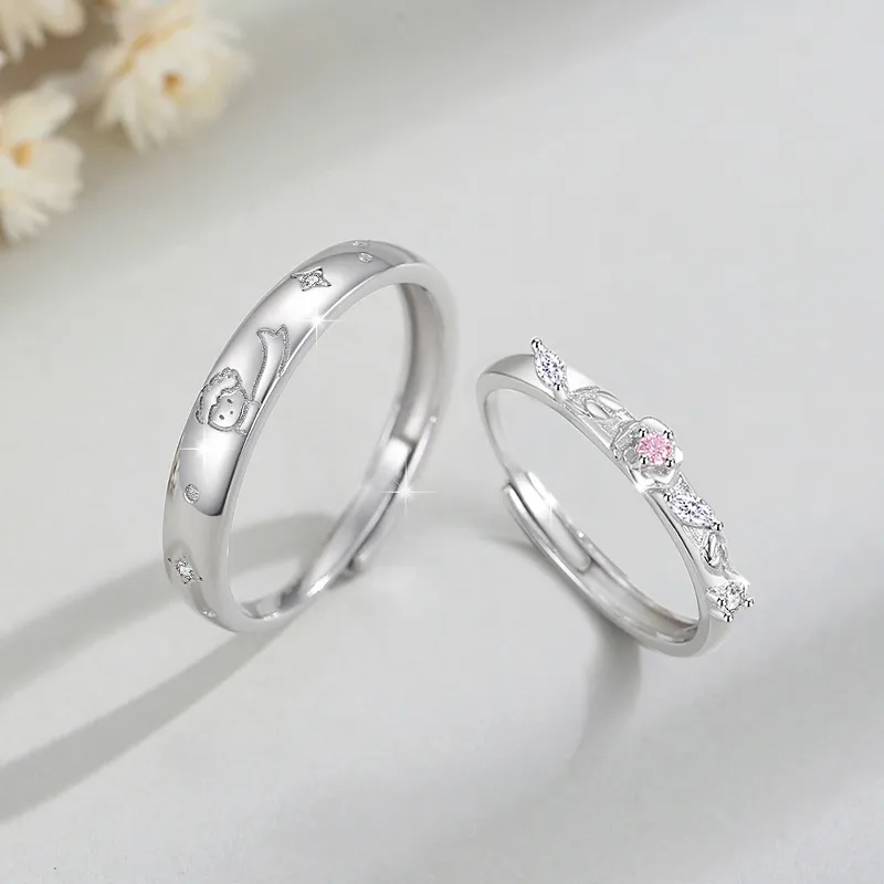 Danfu 999 Fine Silver Rings Unisex-1