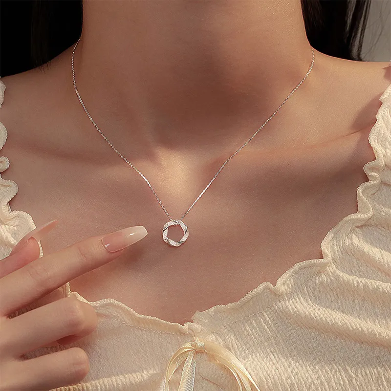 Danfu 999 Fine Silver Necklaces Unisex-2