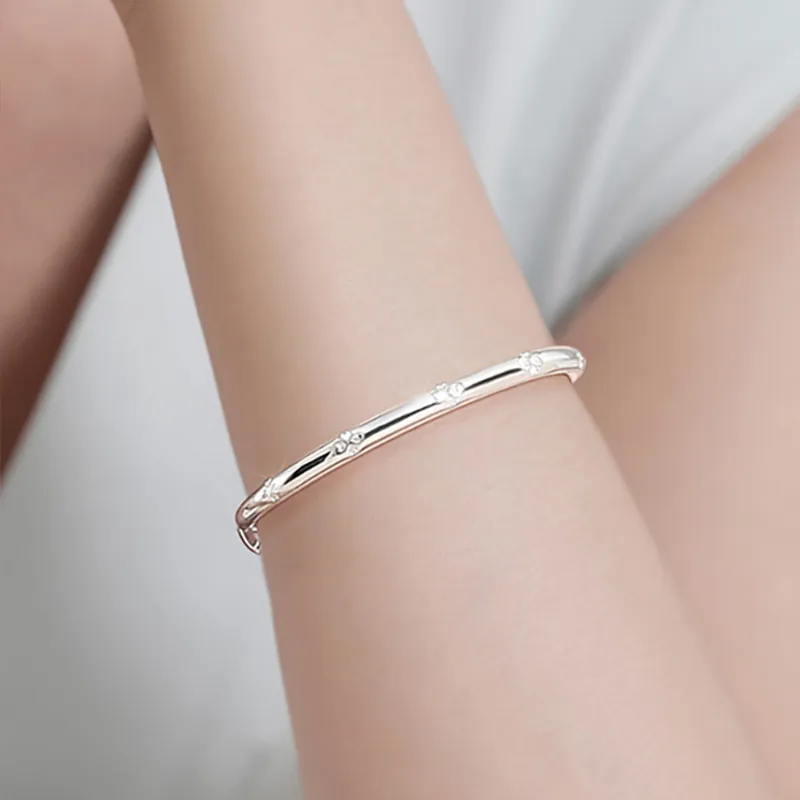 Danfu 999 Fine Silver Sterling Silver Bracelets Women's-1