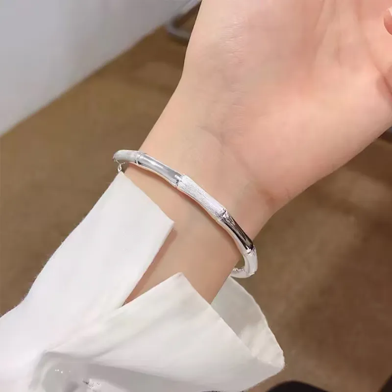 Danfu 999 Fine Silver Sterling Silver Bracelets Women's-3