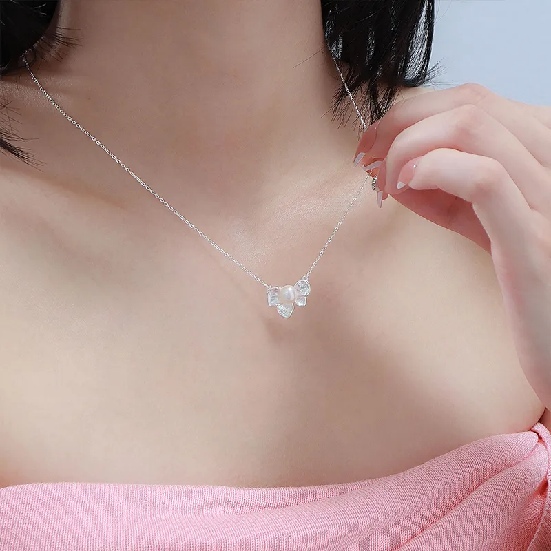 Danfu 999 Fine Silver Necklaces Women's-3