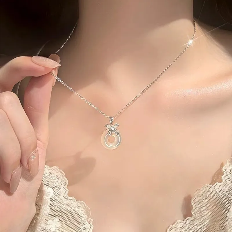 Danfu Chalcedony Necklaces Women's-2
