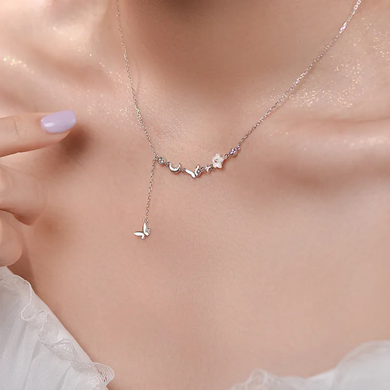 Danfu 999 Fine Silver Necklaces Women's-2
