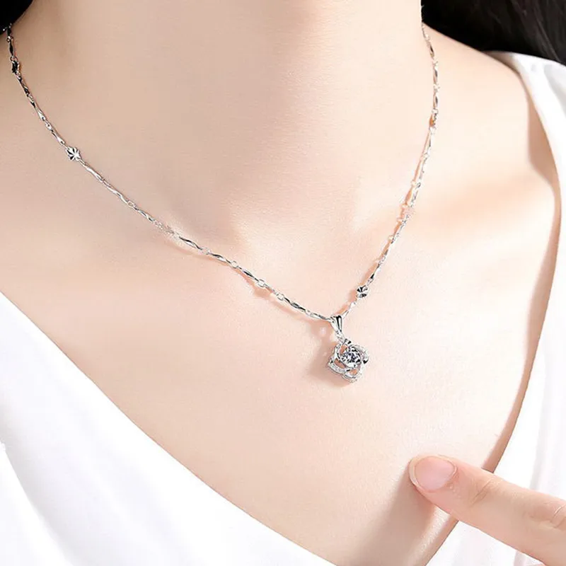 Silver Trim 999 Fine Silver Necklaces Women's-3