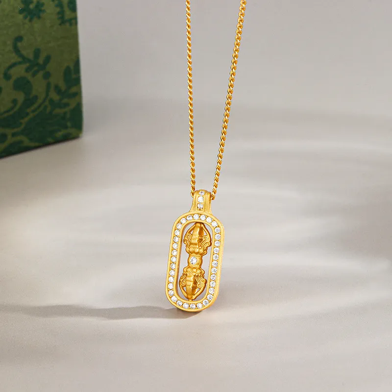 Danfu 925 Sterling Silver Necklaces Unisex-9