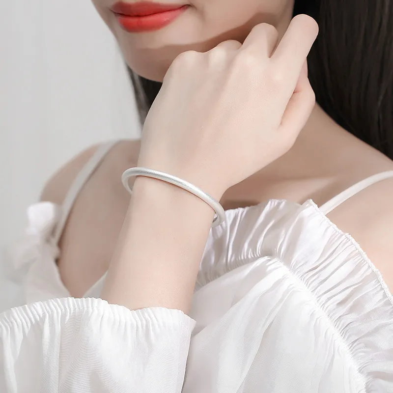 Danfu 999 Fine Silver Sterling Silver Bracelets Women's-2