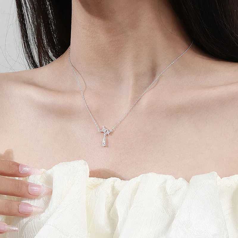 Danfu 999 Fine Silver Necklaces Women's-3