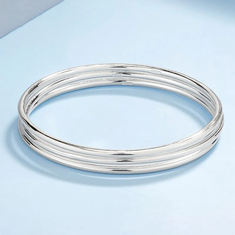 Danfu 999 Fine Silver Sterling Silver Bracelets Women's-2