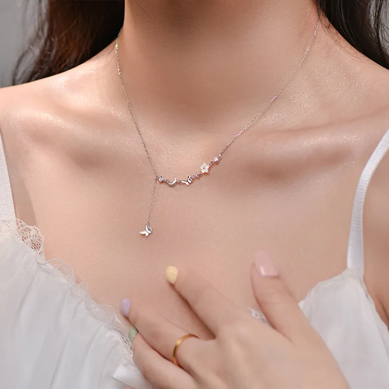 Danfu 999 Fine Silver Necklaces Women's-3