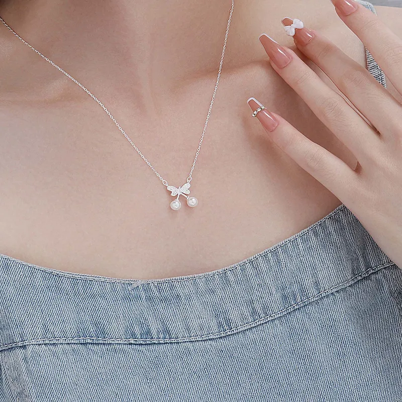 Danfu 999 Fine Silver Necklaces Women's-3