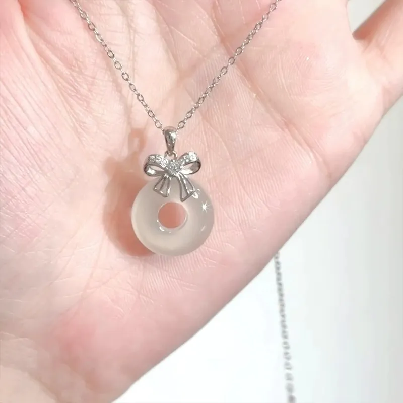 Danfu Chalcedony Necklaces Women's-1