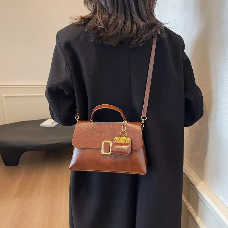 KARUISHA PU Handbag Shoulder Bag Crossbody Bag Women's Black Brown Coffee Burgundy Green-7