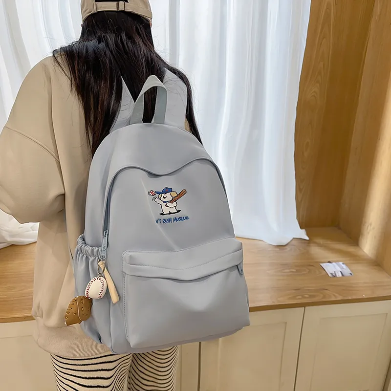 MOM'S HELPER Nylon Backpack Large Size Women's Multicolor-11