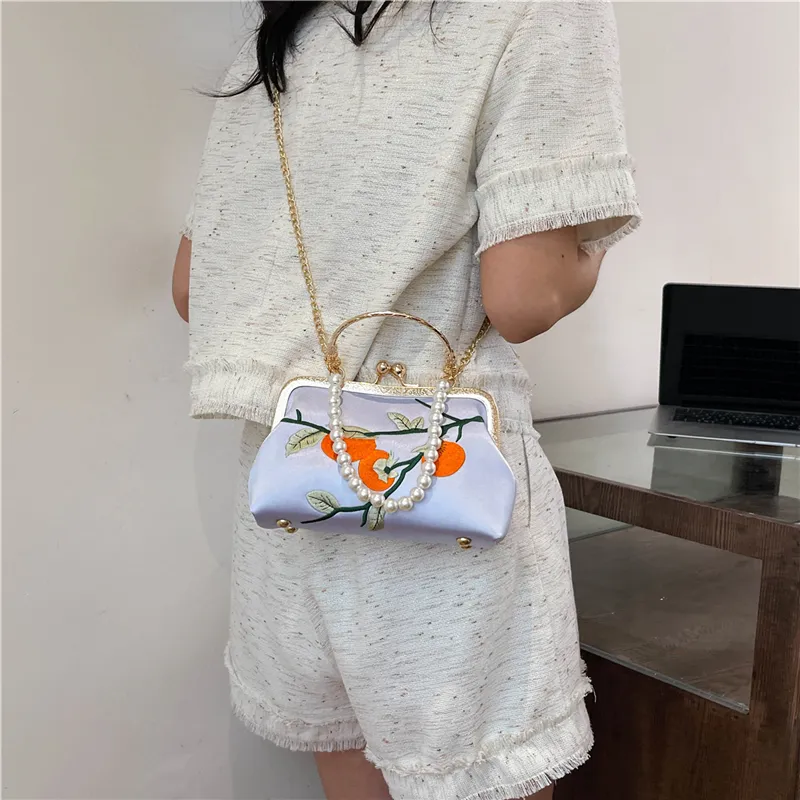 KARUISHA Silk Handbag Shoulder Bag Women's-8